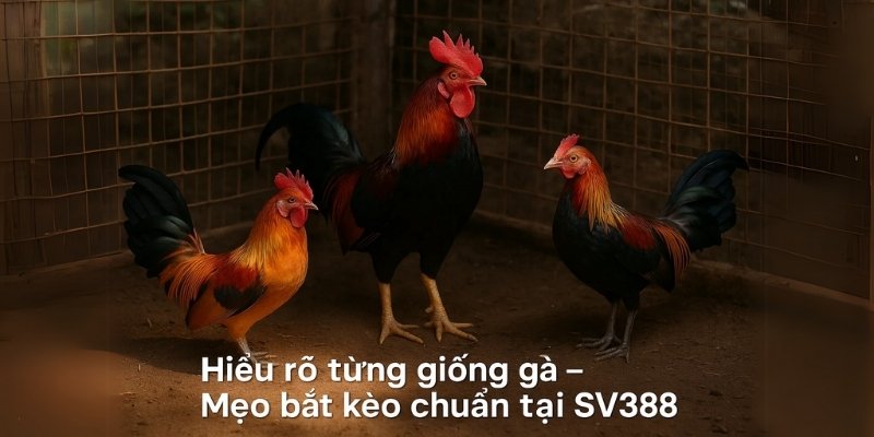 Hiểu rõ từng giống gà là nền tảng quan trọng để vận dụng mẹo bắt kèo đá gà tại SV388 một cách chính xác.